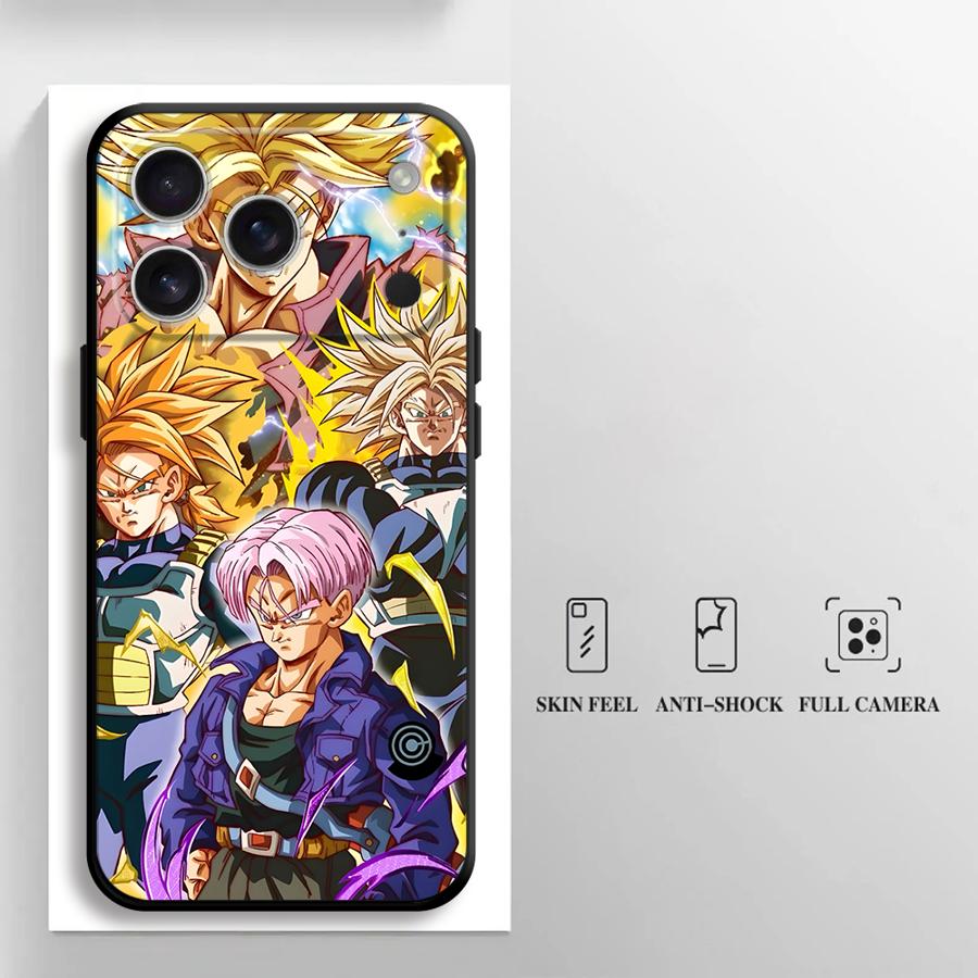 Чехол для Apple iPhone 17 Pro Max 15 Pro 7 8 12 XR XS MAX 14 13 11 16 Air Funda Чехол для телефона D-ragonS B-allS Vegeta