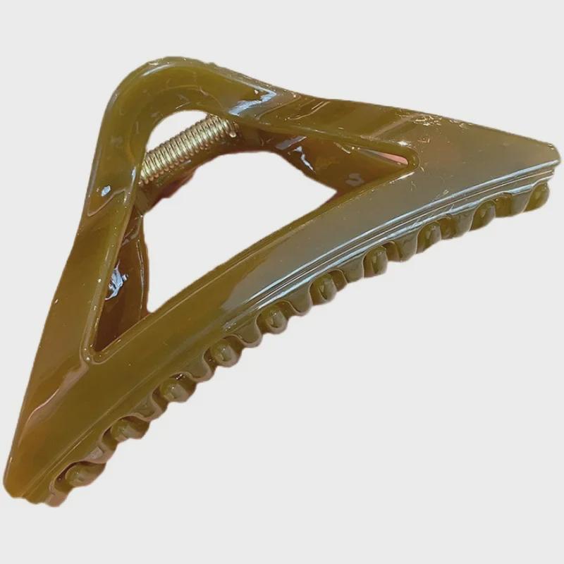 Элегантная большая треугольная заколка для волос - шикарный корейский аксессуар для волос