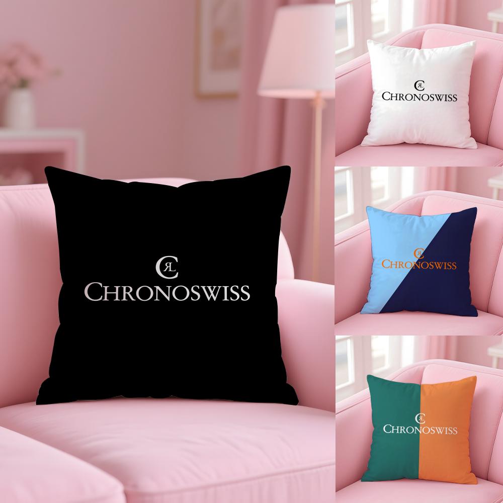 Роскошная наволочка C-Chronoswiss Cushion Cover из мягкого короткого плюша с двусторонней печатью для декора дома, стираемая в машине, подарок