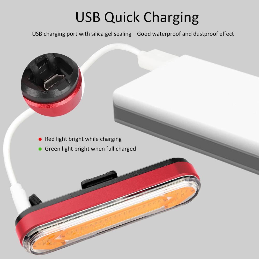 BK600 Горный велосипед USB Зарядка Светодиодный Беспроводной Пульт Безопасное Предупреждение Поворот Задний Фонарь Велосипед Велоспорт