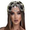 Ручная работа Стразы Свадебная цепочка на лоб Повязка на голову - Элегантный аксессуар для прически