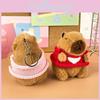 Capybara Plush Toy With Heart Sweater Design For Cute Home Decor And Gifts For Couples