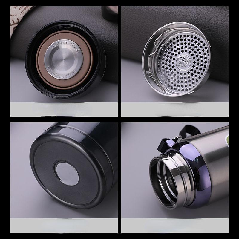 Интеллектуальные термосы большой емкости из нержавеющей стали 304 объемом 800 мл, портативная термос-чашка из нержавеющей стали, бутылка для воды, дорожная кружка для чая, офисный термос-чашка