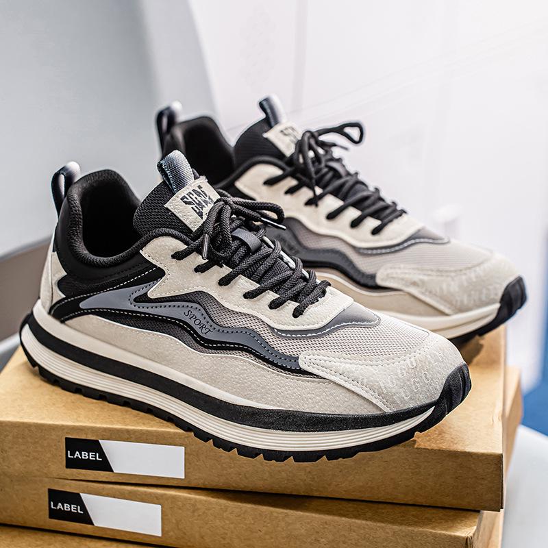 Мужские модные сетчатые кроссовки Осень 2025 - Универсальные, дышащие, без запаха, повседневные туфли.