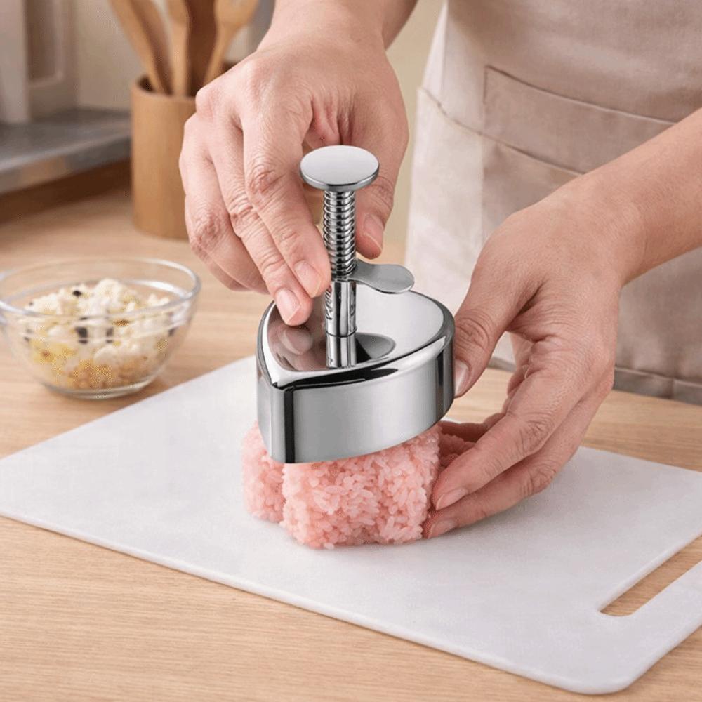 Stainless Steel Rice Ball Mold Round Sushi Rice Ball Maker Meat Patty Mold Lunch Preparation