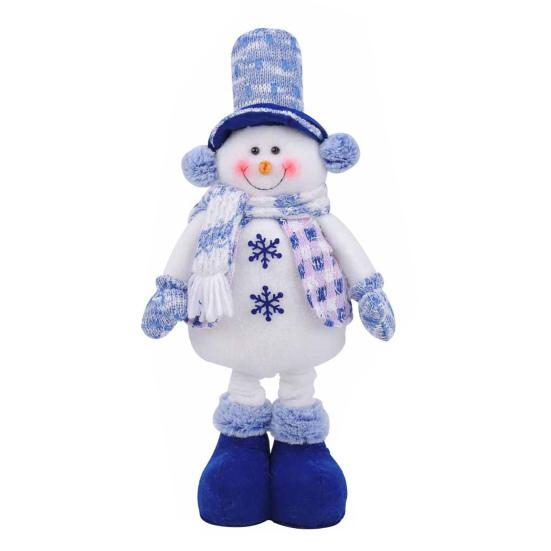 Плюшевая кукла на длинных ногах, стоящая фигурка Санты, снеговика, оленя с растягивающимися ногами для праздничного зимнего домашнего декора