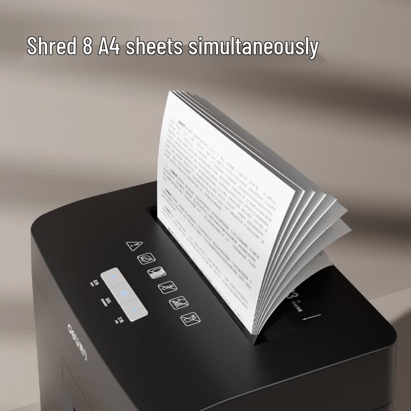 Deli High-Security Professional Office Paper Shredder CN plug (adapter included)