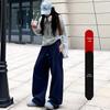 Women's High-Waist Wide Leg Pants, Spring/Autumn 2025 - Black Scimitar Loose Straight Sweatpants