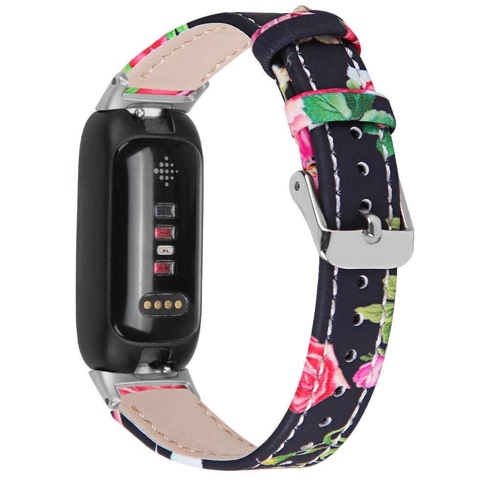 Для Fitbit Inspire 3 Сменный ремешок для часов Строчки Верхний слой Натуральная кожа Браслет