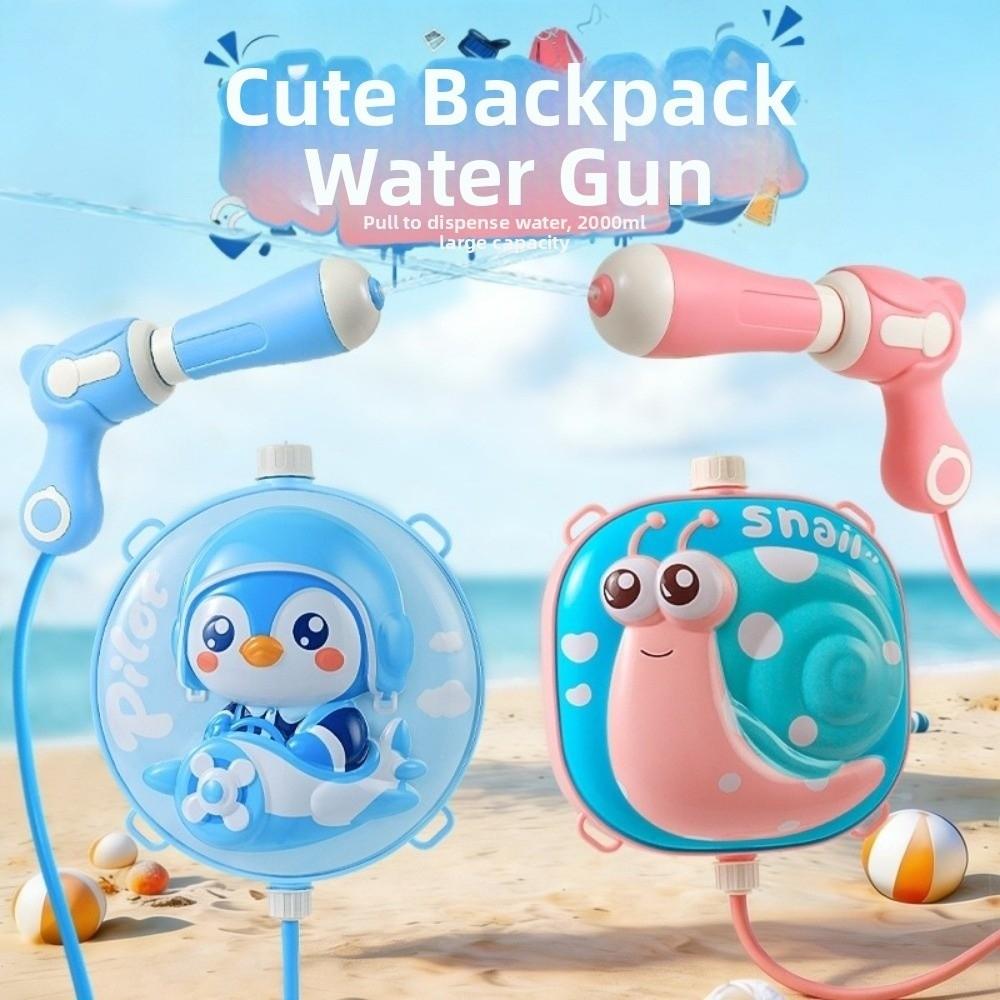 High Pressure Children Backpack Water Spray Toy Pull Type Water Pistol Toy Summer