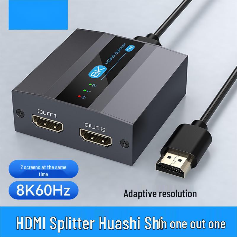 Разветвитель HDMI 8K 1 в 2, 8K@60Hz, Видеоразветвитель HDMI 2.1