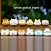 Zodiac Chinese Resin Animal Collectible Figures Desktop Decor Gift Display