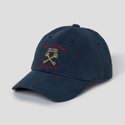 ЗВУК ПЕСКА (UNISEX) Кепка с вышивкой 'Ключ' темно-синяя (MS538BG05R)