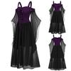 Женское платье на Хэллоуин Black Devil Party Dress Witch Strap Dress