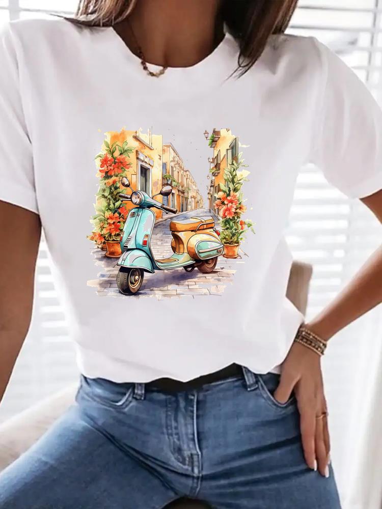 (Азиатский размер) трендовый стиль милый женский топ футболка модная одежда футболка женская с принтом женская с коротким рукавом графические футболки