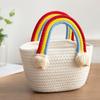 Storage Basket Picnic Basket Organizert Box Handbags Weaving Bag Woven Pouch Cotton Rope Woven Bag