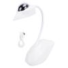 Swan Projection Desk Lamp USB Charging Night Light Eye Caring Adjustable Flexible Gooseneck Reading