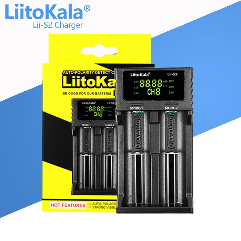 Зарядное устройство LiitoKala серии Lii для литиевых аккумуляторов 18650, 21700, 26650 (Модели: S8, S6, S4, S2, S1)
