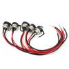 5pcs 3Pin Inline Charger Connector Round Charging Port with Cap for Electric Scooter
