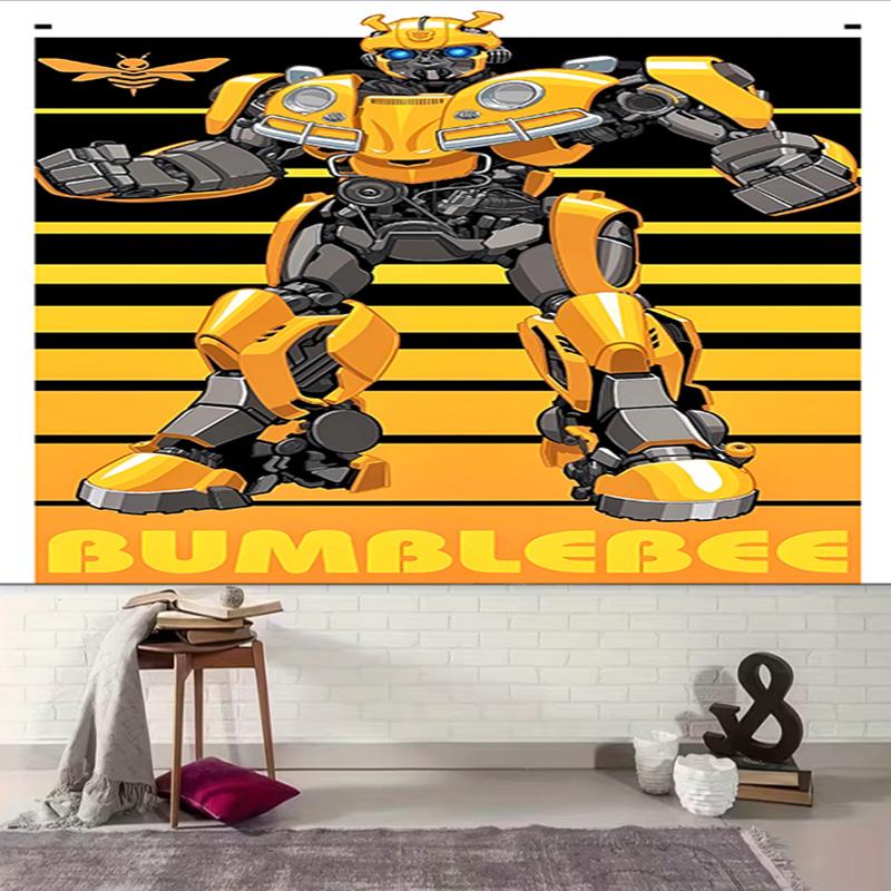 1pc Bumblebee Tapestry, Living Room, Bedroom, Office, Party Decor, Ideal Festive Gift