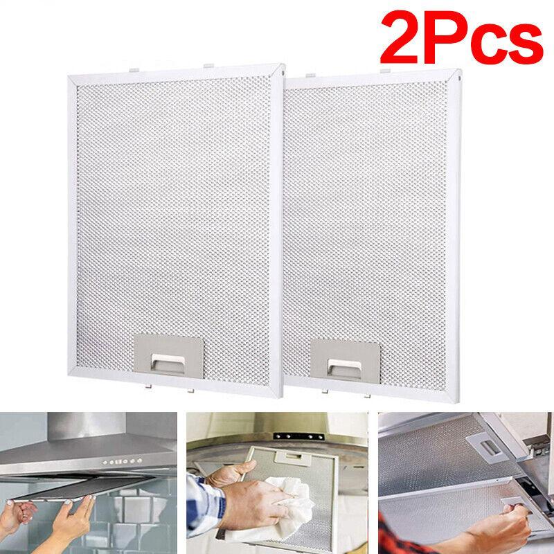 2 шт. универсальные фильтры для вытяжки, металлическая сетка, вентиляционный фильтр для вытяжки, 320x260 мм