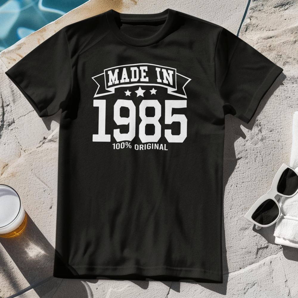 ФУТБОЛКА 1985 ГОДА - подарок на день рождения 80-х папе маме подарок год рождения мужская dob Унисекс Футболка