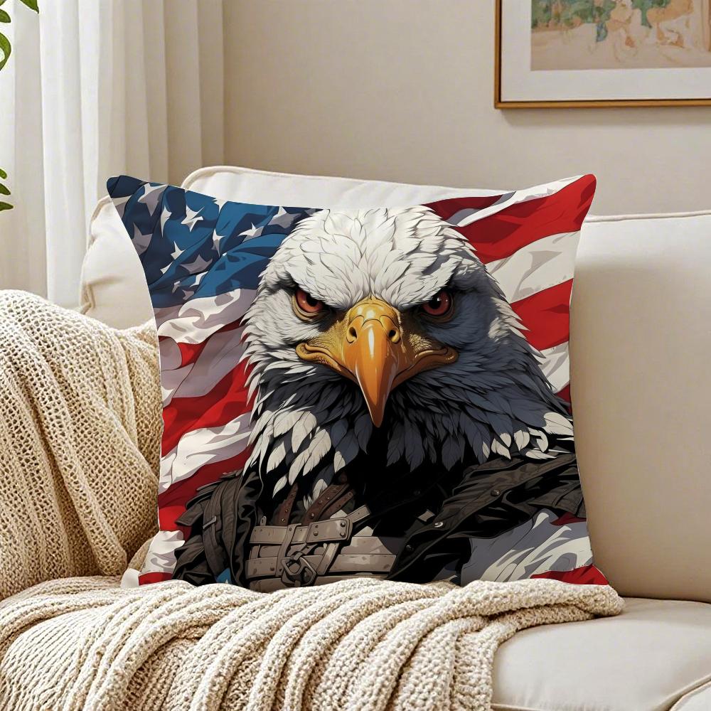 Festive IIndependence DDay Cushion Cover Pillowcase Antidustmite living Room Sofa Decor Cushion Room