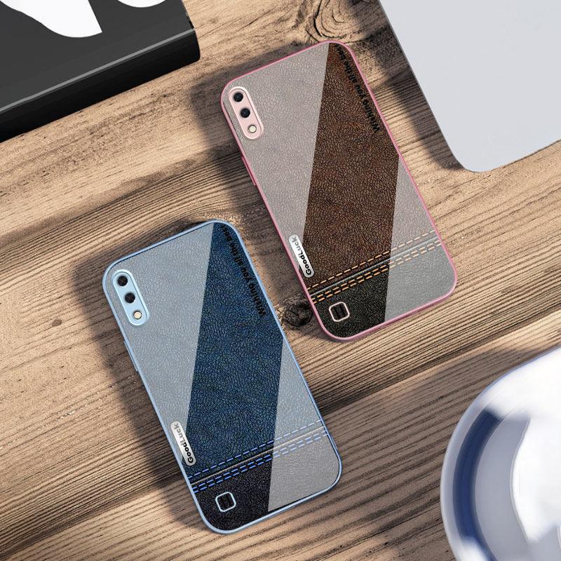Желто-зеленая прострочка Для Samsung M02 12 Note 8 9 10 20 A 01 A02 A03 Core 04 05 06 10 12 13 14 15 A16 стекло Ультра чехол для телефона