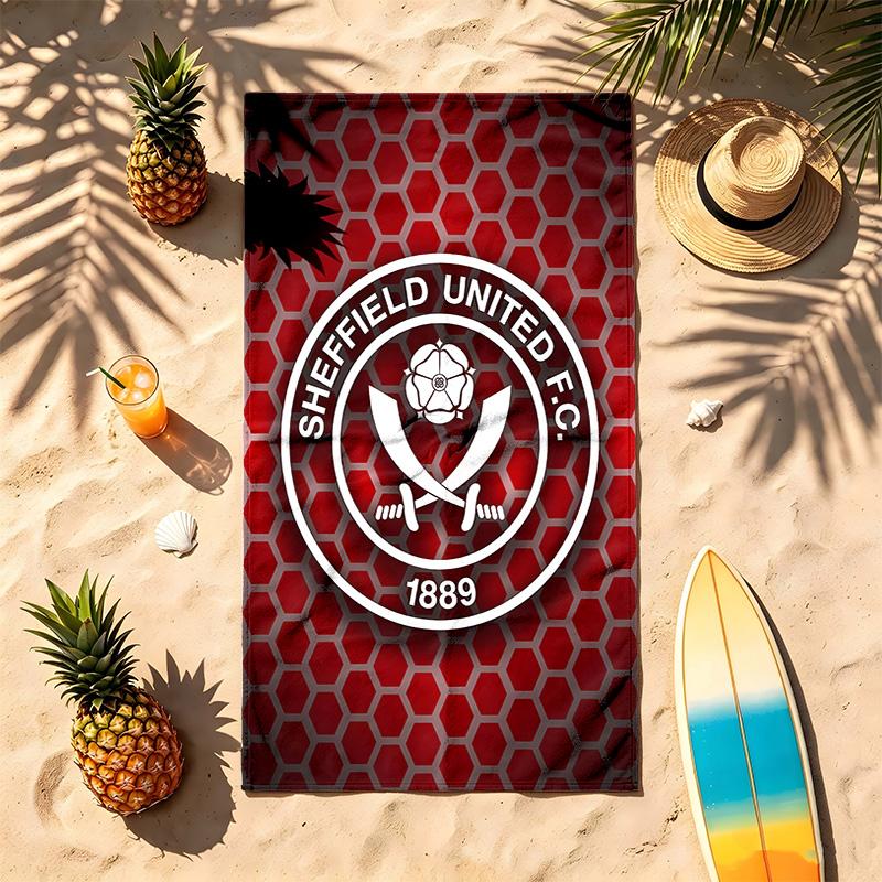 Sheffield United Football Club (1) Theme Beach Towel Sand Resistant Soft And Comfortable Suitable For The Pool Camping Yoga And Diving A Travel