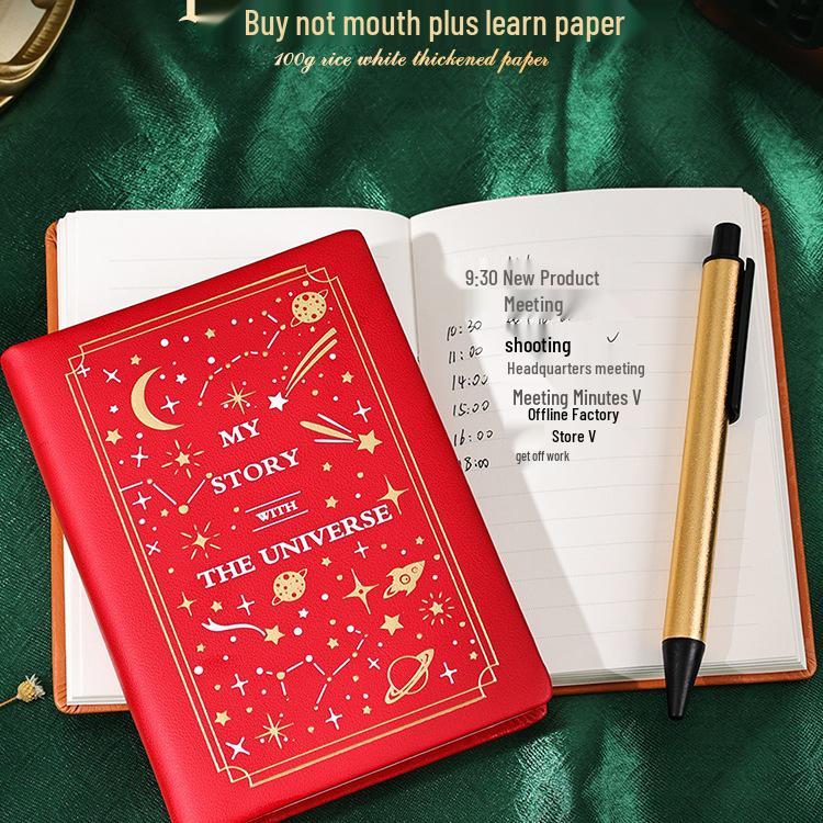 Портативный мини-блокнот формата А7 — утолщенный, изысканный, минималистичный, удобный блокнот карманного размера для студентов колледжа.