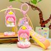 Soft Plush Buddhist Themed Keychain Charming Cartoon Keyring For Couples