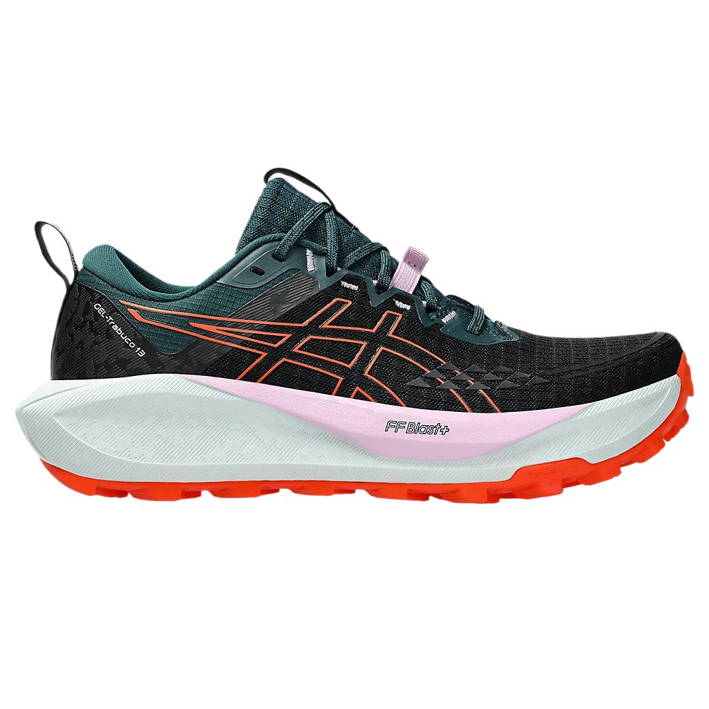 Asics Женские кроссовки Gel Trabuco 13 Черный Неоновый оранжевый 1012B768-001