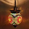 Ball Shaped Glass Wall Lamp for Living & Home Decoration Turkish Lamp (Multicolour, Bulb Not Included); Made In India