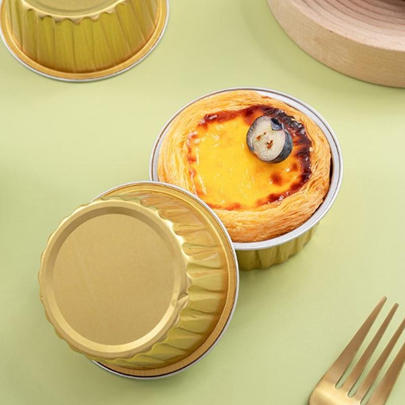 10шт круглые утолщенные алюминиевые фольги для выпечки печенья, кексов, кексов, выпечки, пирога, чашки