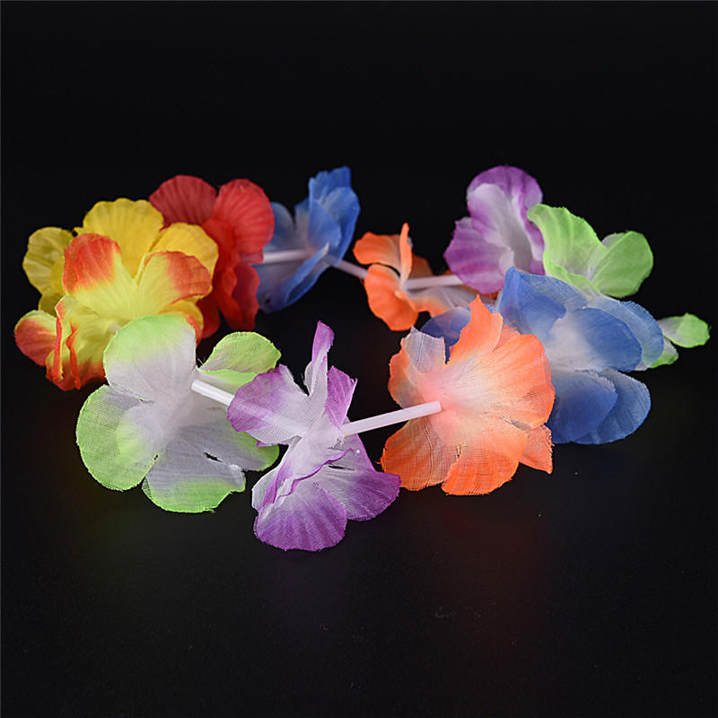 4 шт./компл. гавайский карнавальный костюм с цветочным ожерельем и гирляндой на голову для вечеринки