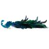 2Pcs Artificial Natural Feathered Peacocks with Long Tail Designs Christmas Tree Clip on Ornaments for Home Party Decor
