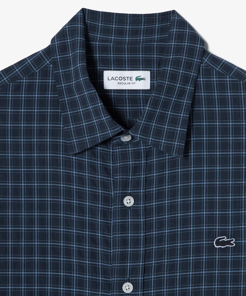 LACOSTE Men'S Check Seersucker Shirt Ch507E-56G Hde