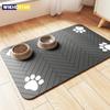 Pet Feeding Mat-Absorbent Pet Placemat for Food and Water Bowl, with Waterproof Rubber Backing, Quick Dry Water Mat for Dog Cat