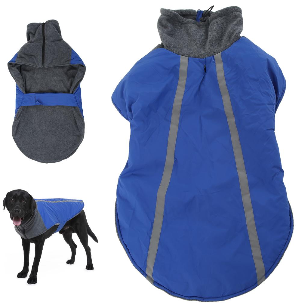 Pet Clothes Winter Clothes Thick Warm Big Dog Reflective Jacket Outdoor Play Pet Clothes