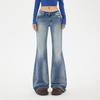 Low-rise and slightly pulled jeans women's autumn new American Spice Girls slim and thin tall floor-mopping pants