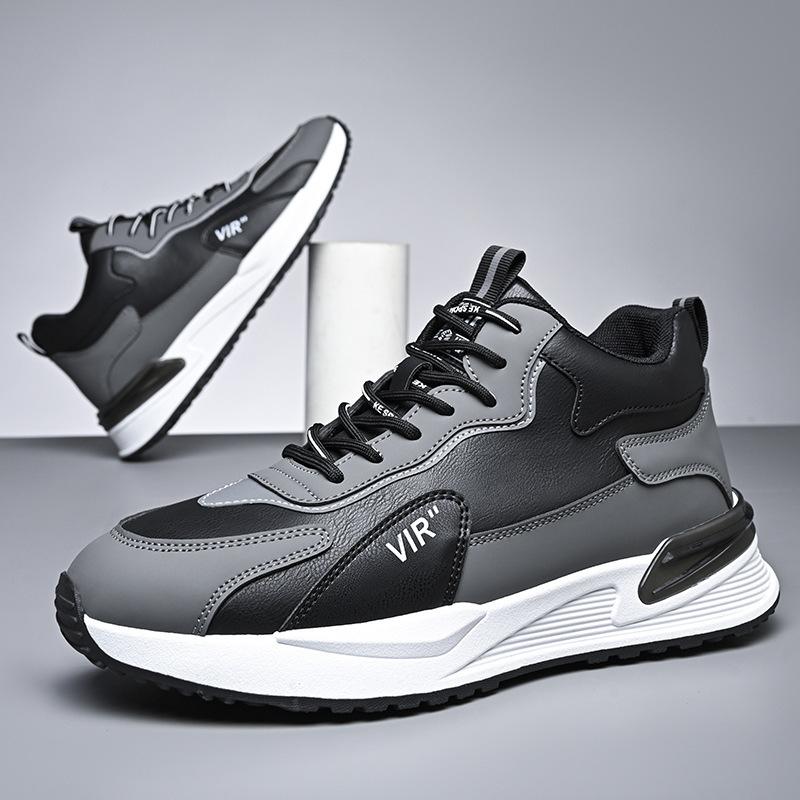 Men's shoes new winter velvet thickened warm cold cotton shoes men's leather sports shoes versatile dad shoes
