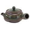 Maruyoshi Pottery Oribe-maki Banko-yaki Teapot, Ceramic, 330cc, Purple