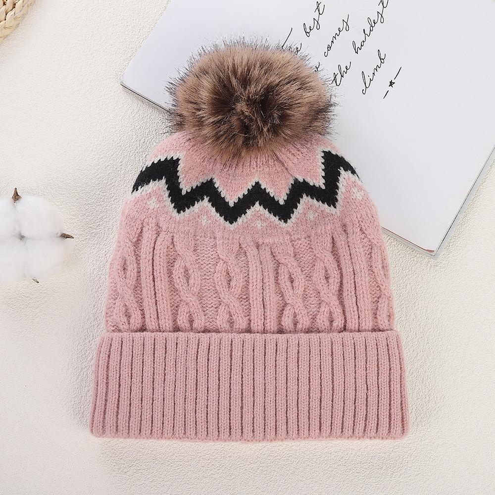 Thickened Beanies Hat Fleece Lined Warm Cap Warm Winter Hat  Women