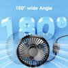 Регулируемый 360 градусов 12/ Зеркало заднего вида Грузовик Автомобиль Вентилятор USB Мини Перезаряжаемый Бесшумный Автомобиль Внедорожник Принадлежности Общий