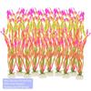 Набор для имитации аквариумной травы - 10 штук зеленых пластиковых водорослевых растений-декораций
