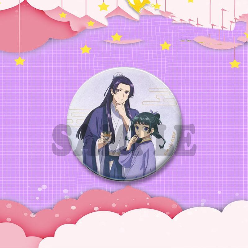 Cute Anime Figure Maomao Lapel Pins Funny Cartoon Role Brooch Hat Clothes Bag Badge Fashion Jewelry Accessories Gifts for Friend