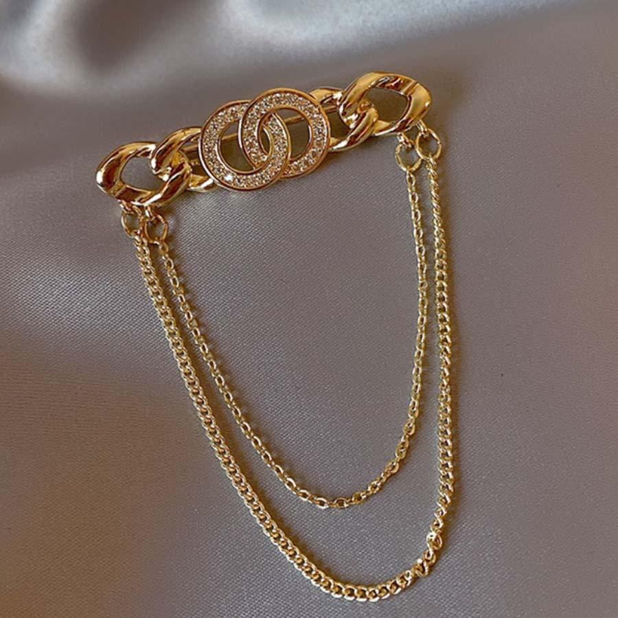 Summer Anti-Exposure Brooch: Fashionable and Luxurious Collar Pin for Women.