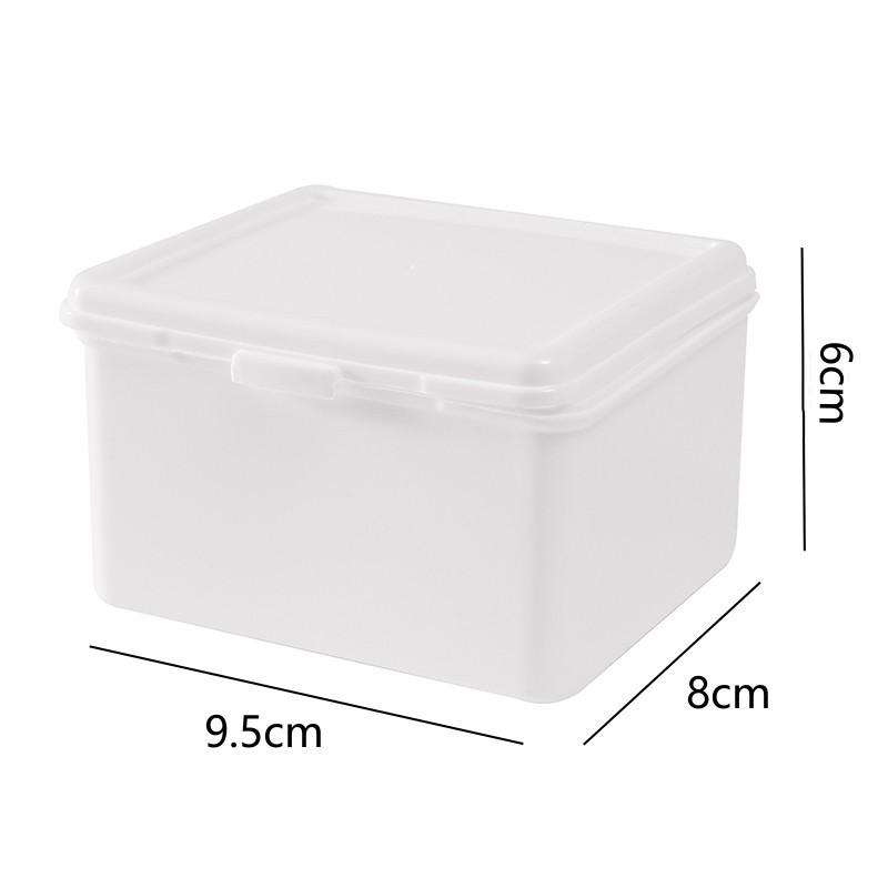Glitter Plastic Storage Box Photocards Organizer Box Classification Flip Cover Stationery Jewelry Sundries Desktop Storage Boxes