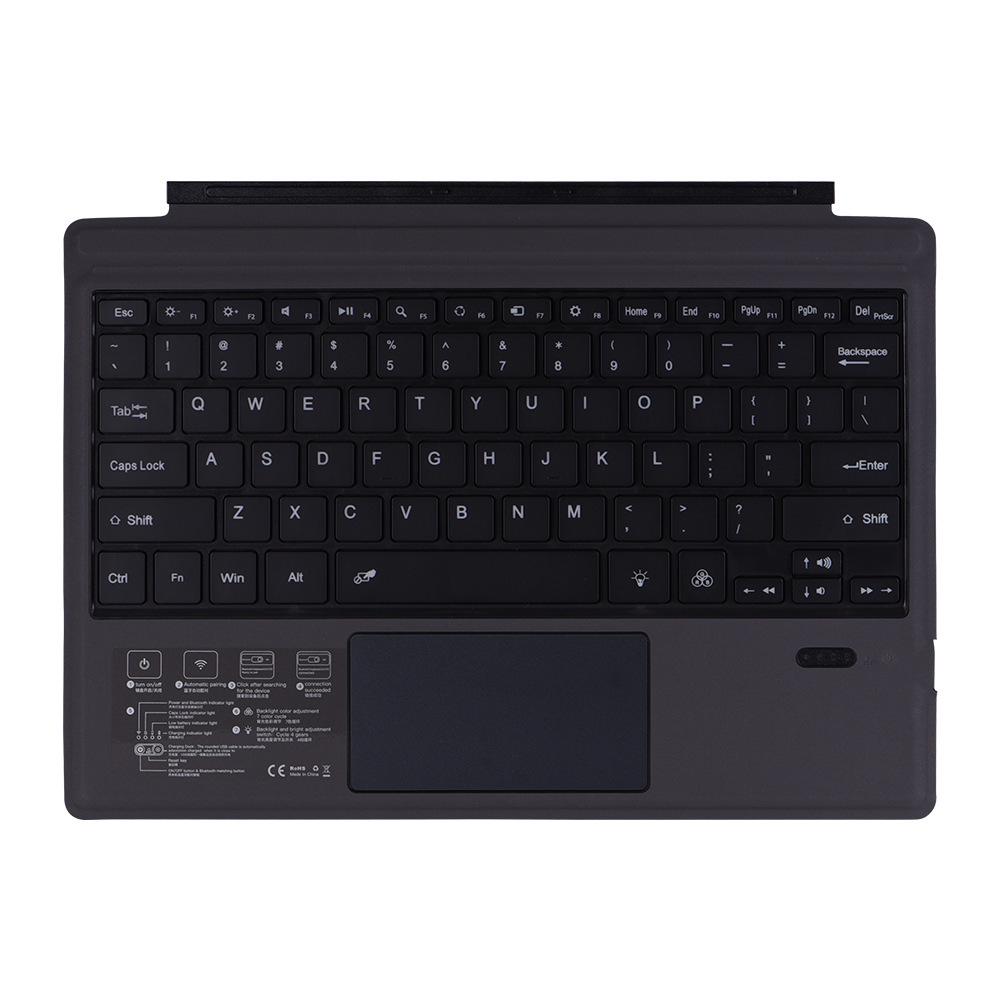 Цветная беспроводная Bluetooth-клавиатура с подсветкой для Microsoft Surface Pro 8/5/6/7 и Go
