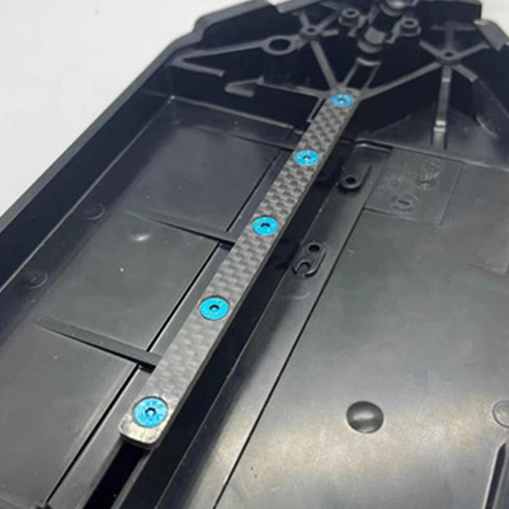 RC Car Chassis Reinforcement Stiffener Carbon Fiber Lightweight High Strength RC Chassis Reinforcing Rib for TT02 1/10 RC Car